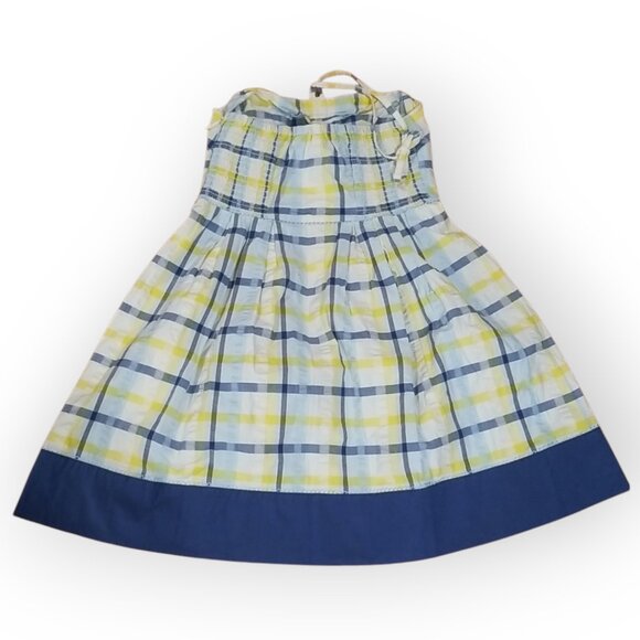 Juicy Couture Yellow and Blue Plaid Mini Halter Dress S - Picture 7 of 9